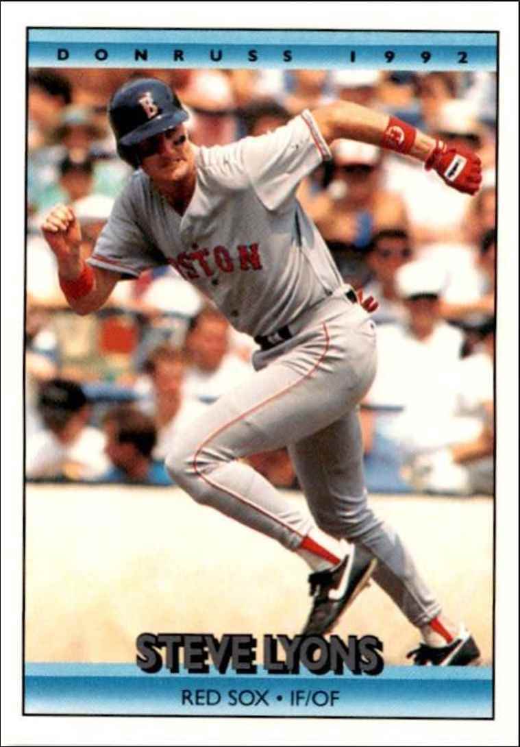 1992 Donruss Steve Lyons Rookie Boston Red Sox #758