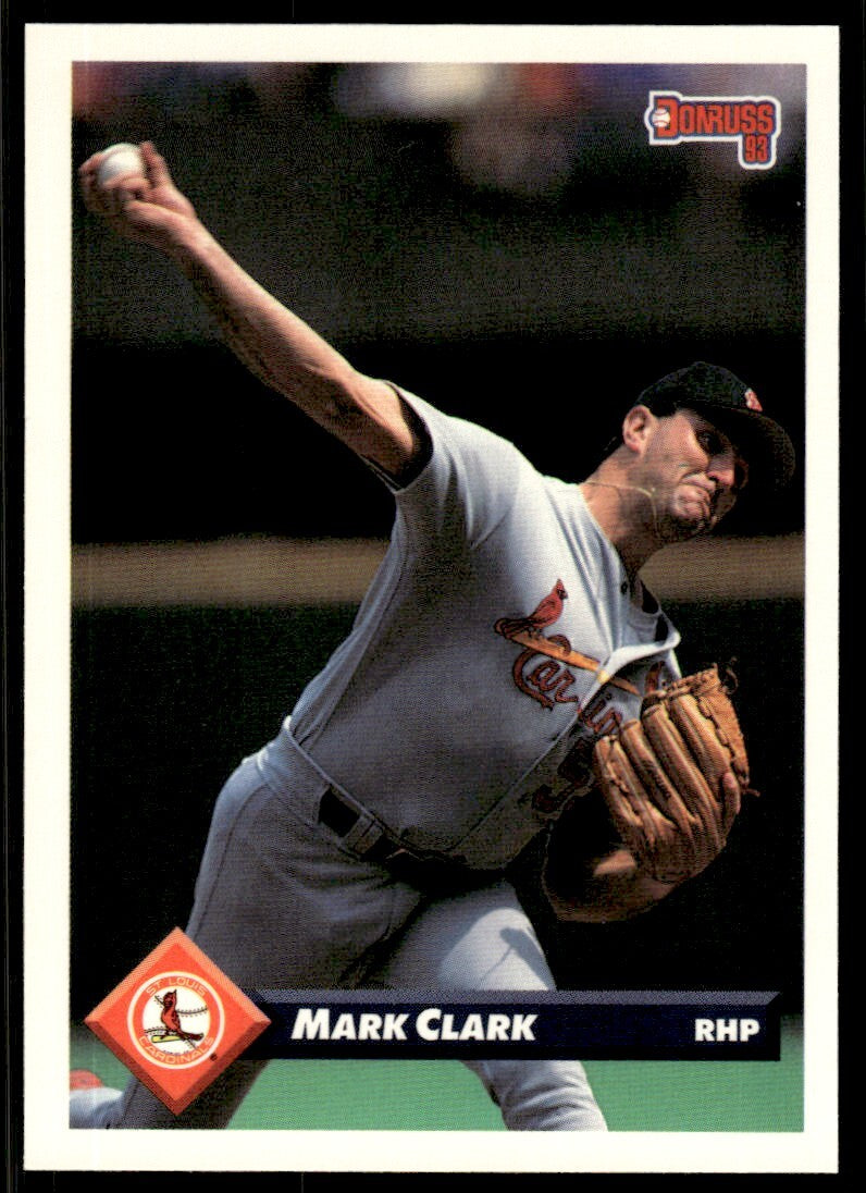 1993 Donruss Baseball Card Mark Clark St. Louis Cardinals #152