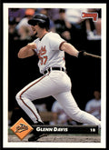 1993 Donruss Baseball Card Glenn Davis Baltimore Orioles #163