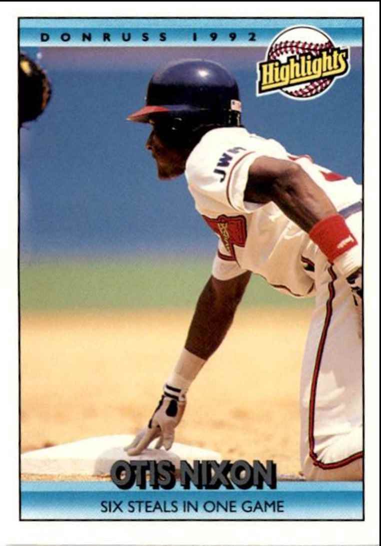 1992 Donruss Otis Nixon Atlanta Braves #33