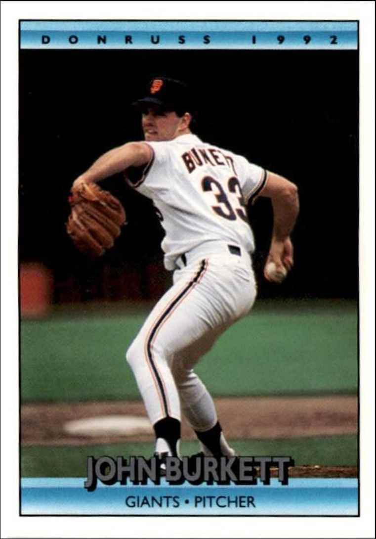 1992 Donruss John Burkett San Francisco Giants #257