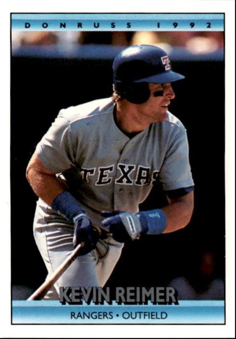 1992 Donruss Kevin Reimer Texas Rangers #251