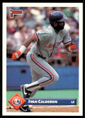 1993 Donruss Baseball Card Ivan Calderon Montreal Expos #196