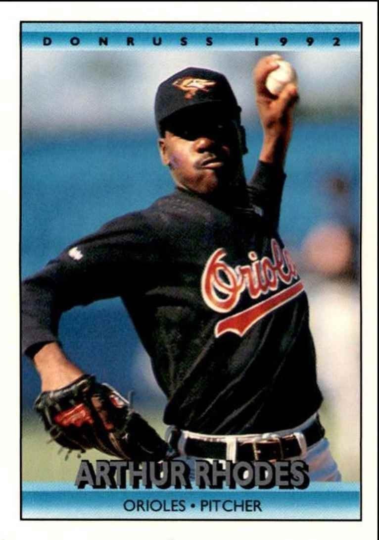 1992 Donruss Arthur Rhodes Baltimore Orioles #727