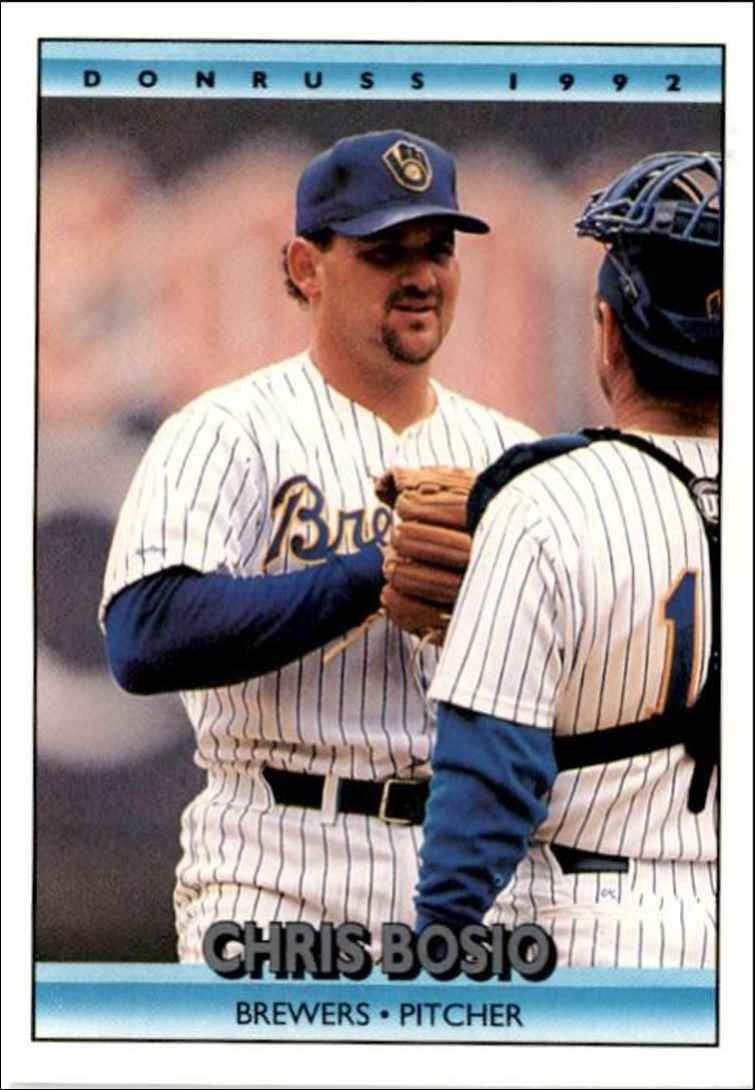 1992 Donruss Chris Bosio Milwaukee Brewers #471