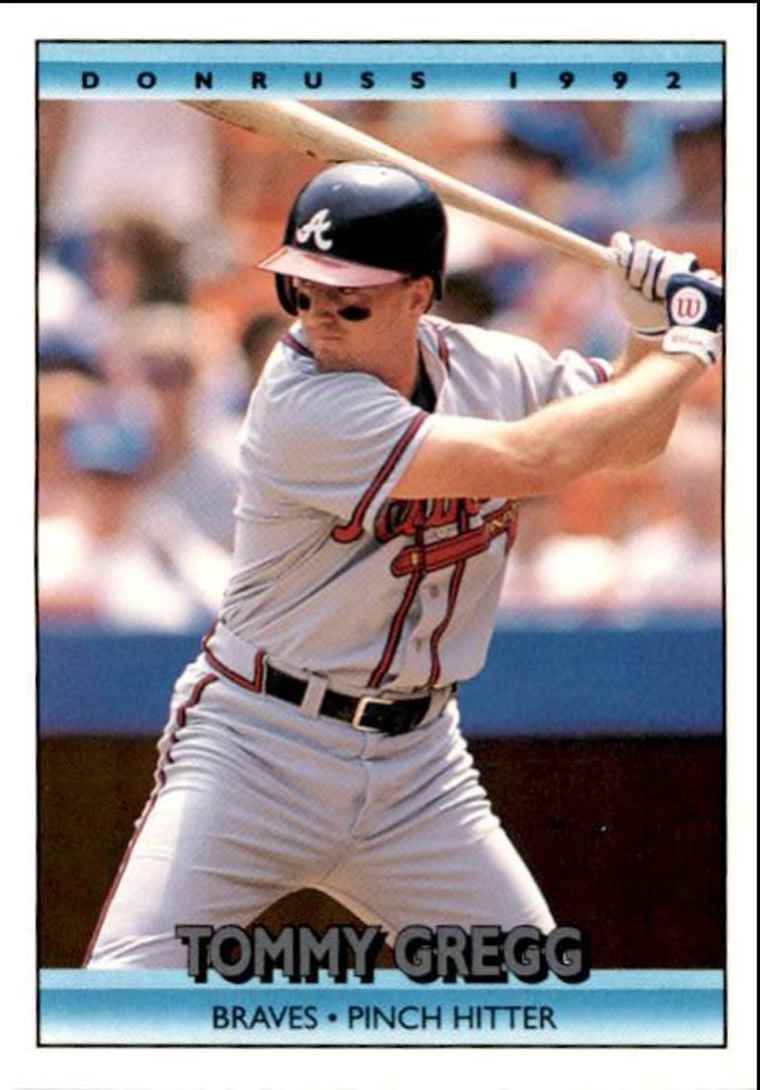 1992 Donruss Tommy Gregg Atlanta Braves #485
