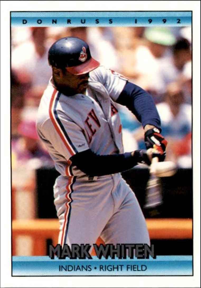 1992 Donruss Mark Whiten Cleveland Indians #325