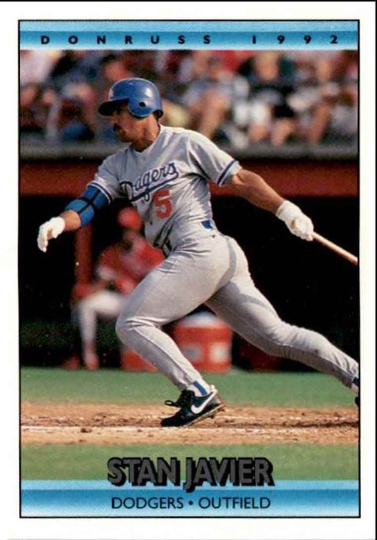 1992 Donruss Stan Javier Los Angeles Dodgers #322