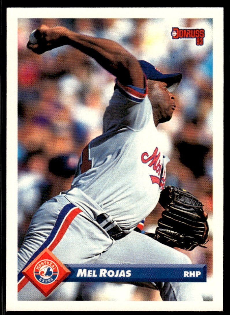 1993 Donruss Baseball Card Mel Rojas Montreal Expos #408