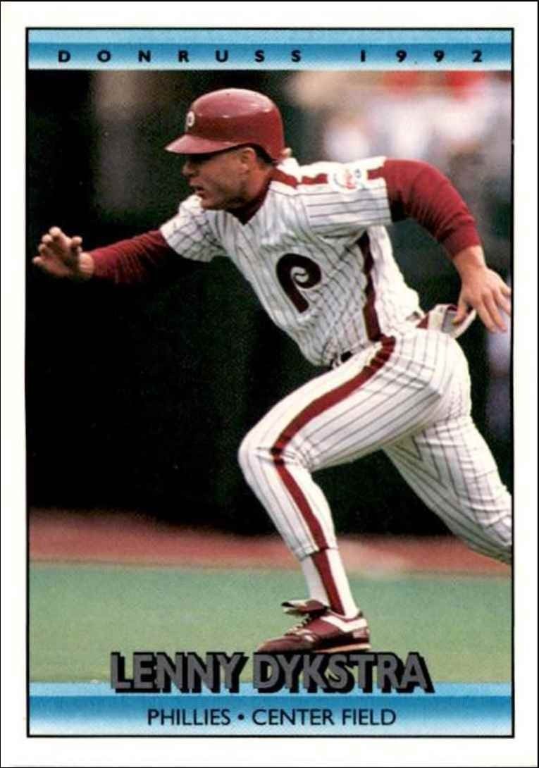 1992 Donruss Lenny Dykstra Philadelphia Phillies #57