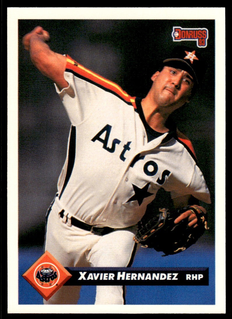 1993 Donruss Baseball Card Xavier Hernandez Houston Astros #636