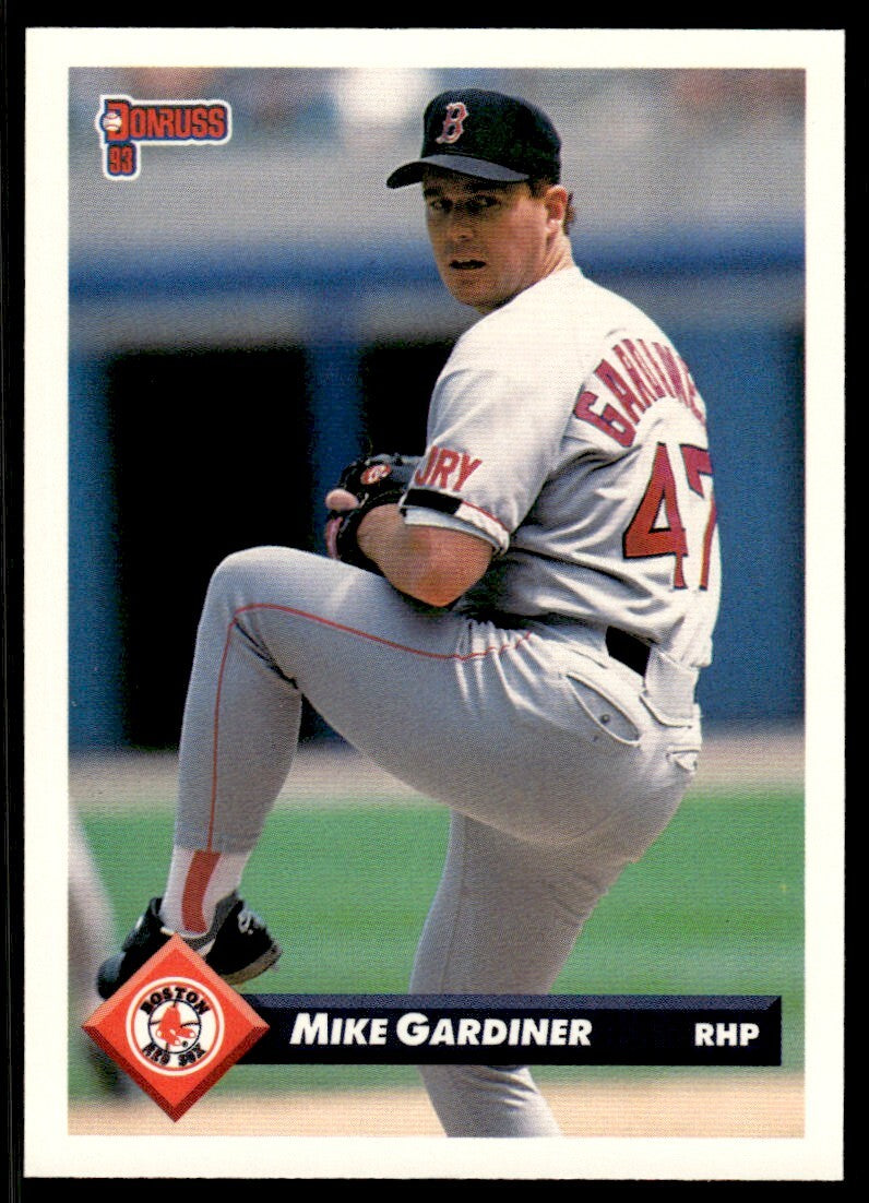 1993 Donruss Baseball Card Mike Gardiner Boston Red Sox #515