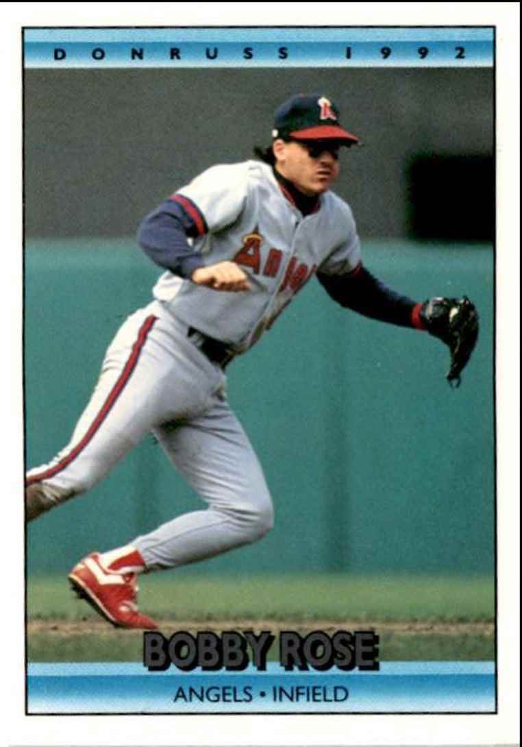 1992 Donruss Bobby Rose California Angels #90
