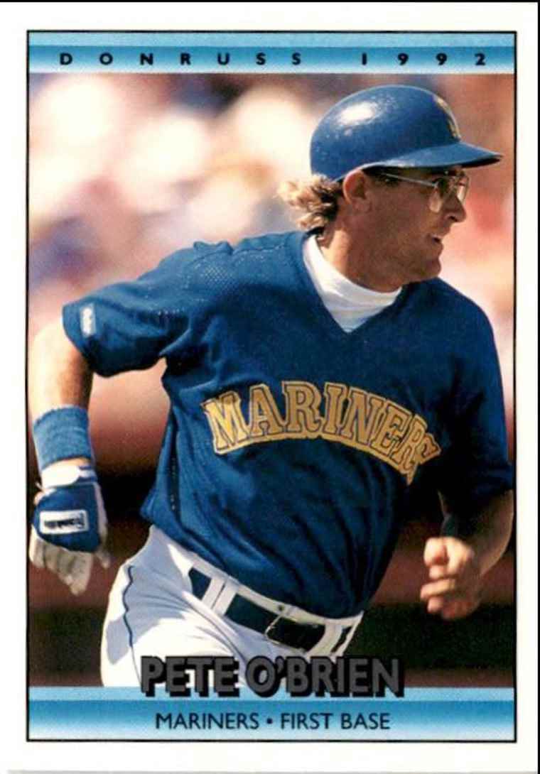 1992 Donruss Pete O'Brien Seattle Mariners #86