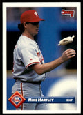 1993 Donruss Baseball Card Mike Hartley Philadelphia Phillies #596