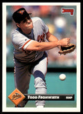 1993 Donruss Baseball Card Todd Frohwirth Baltimore Orioles #513