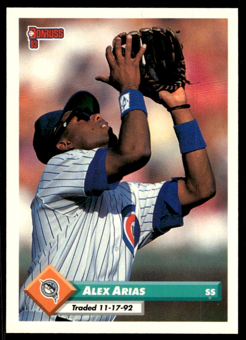 1993 Donruss Baseball Card Alex Arias Florida Marlins #780