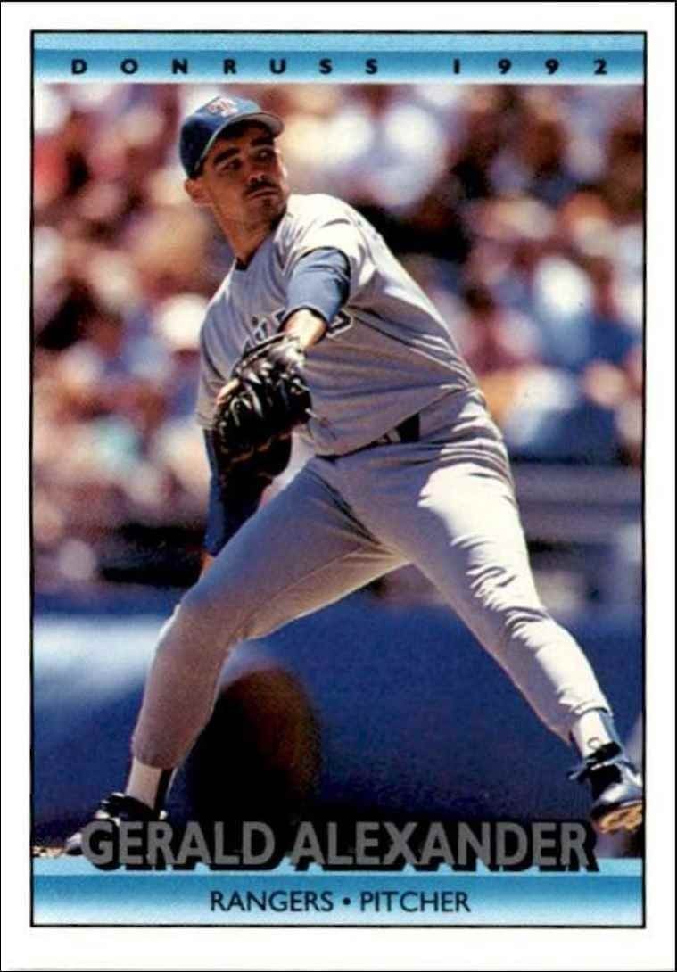1992 Donruss Gerald Alexander Texas Rangers #578