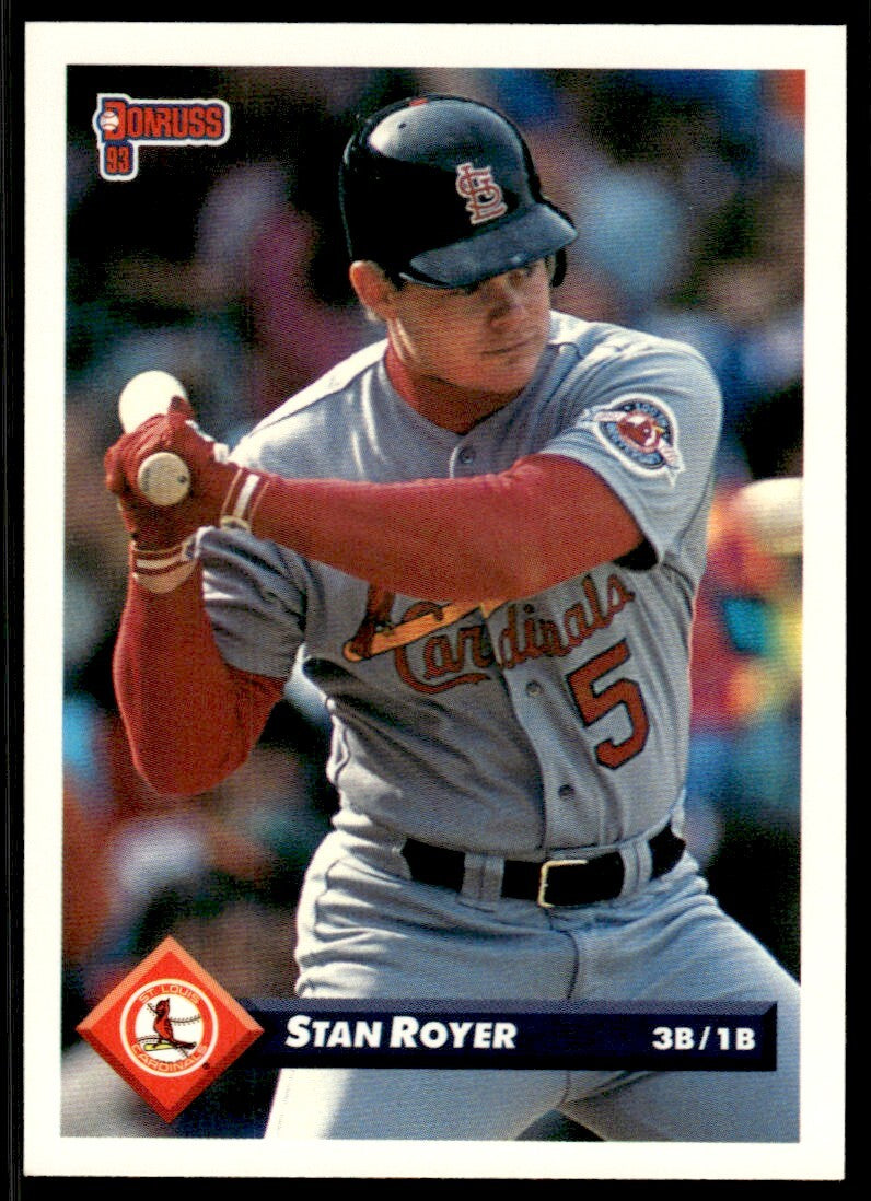 1993 Donruss Baseball Card Stan Royer St. Louis Cardinals #680