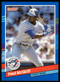 1991 Donruss Baseball Card Fred McGriff Toronto Blue Jays #261