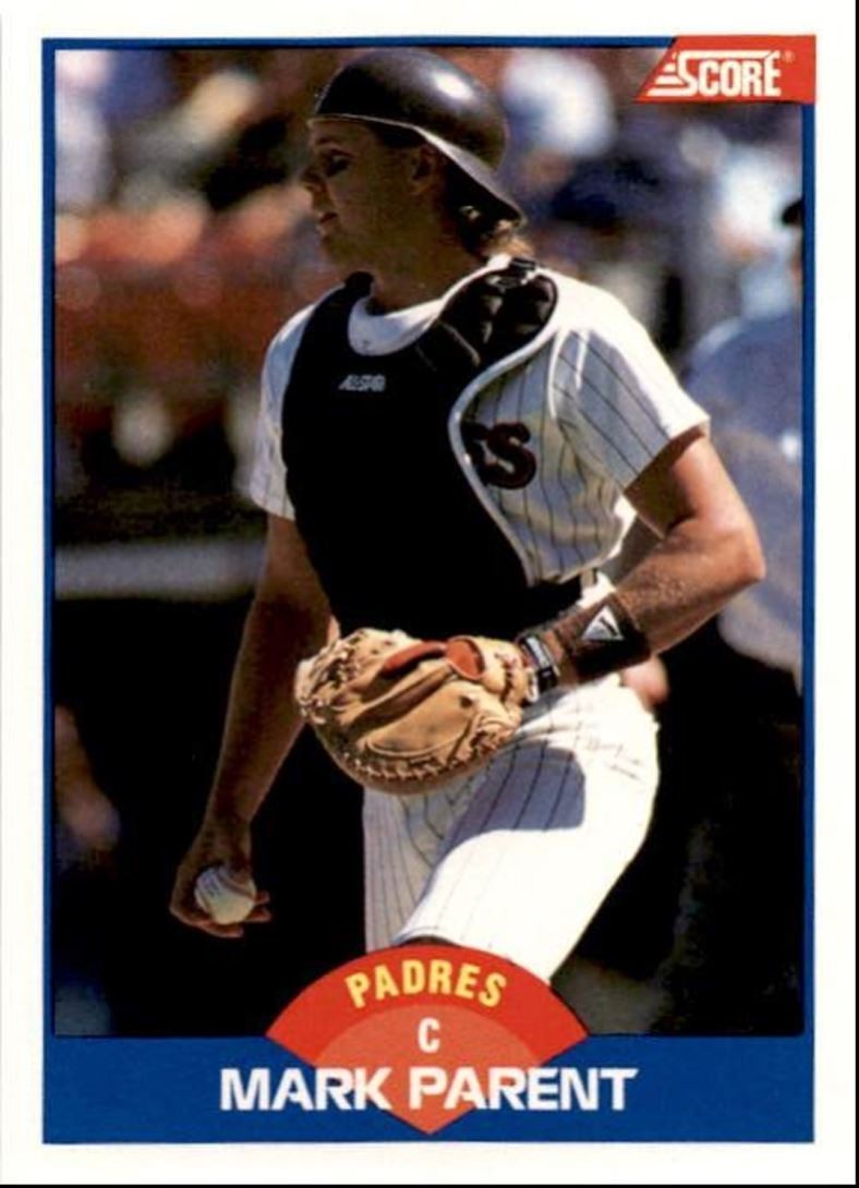 1989 Score Baseball Card Mark Parent San Diego Padres #576