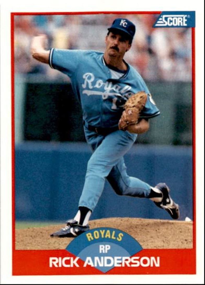 1989 Score Baseball Card Rick Anderson Kansas City Royals #441