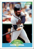 1989 Score Baseball Card Ozzie Virgil Atlanta Braves #111