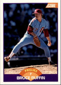 1989 Score Baseball Card Bruce Ruffin B Philadelphia Phillies #328