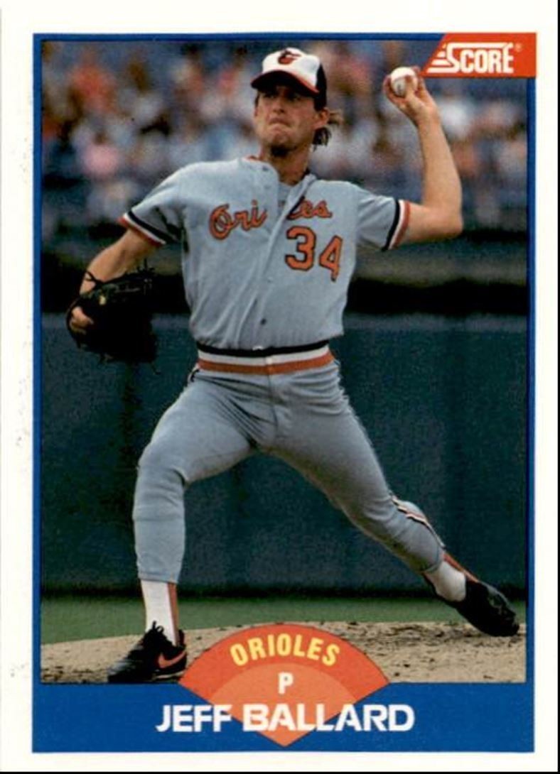 1989 Score Baseball Card Jeff Ballard Baltimore Orioles #551
