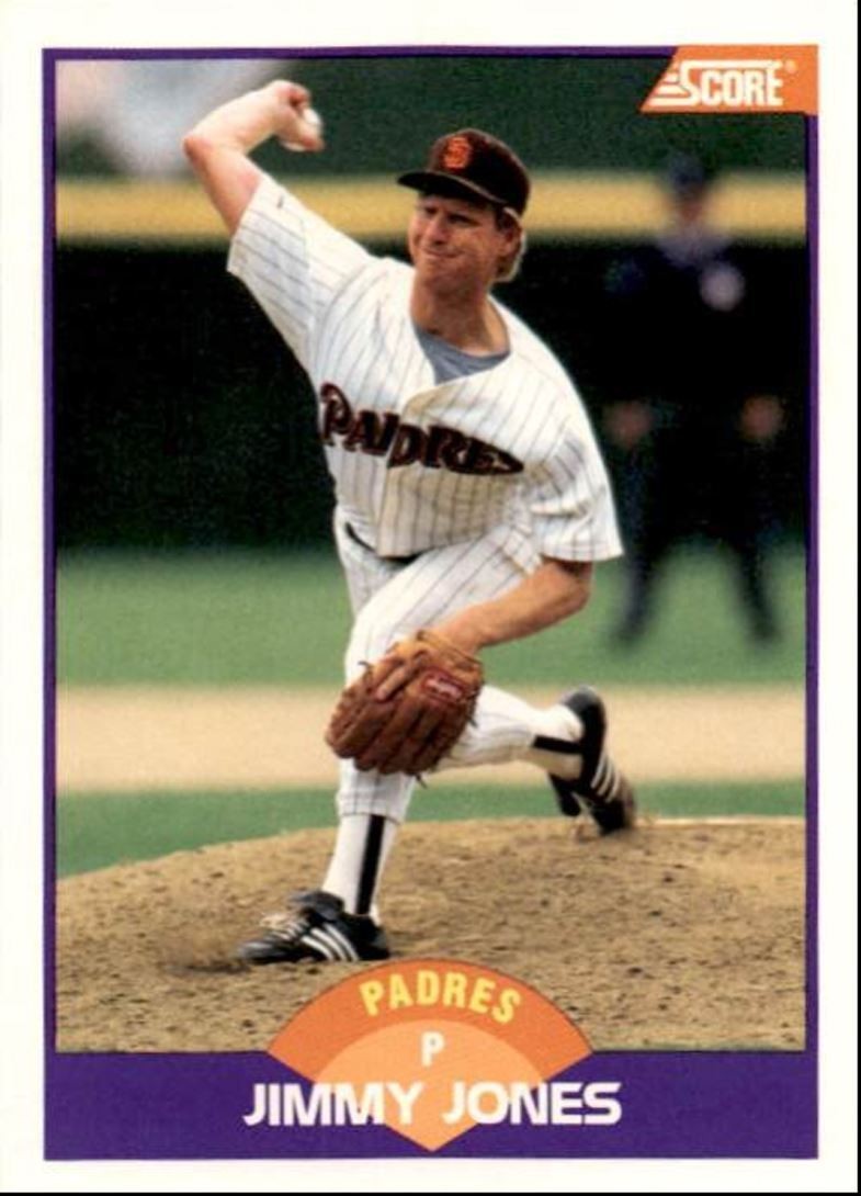 1989 Score Baseball Card Jimmy Jones San Diego Padres #294