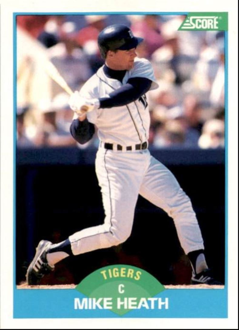 1989 Score Baseball Card Mike Heath A Detroit Tigers #131