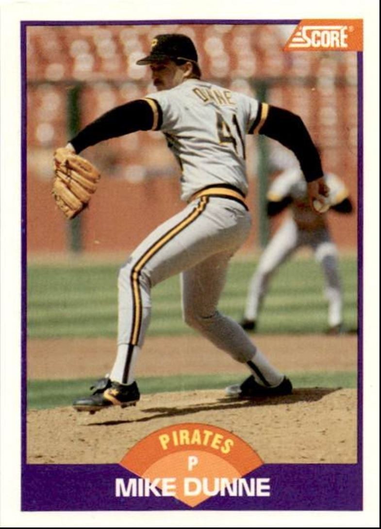 1989 Score Baseball Card Mike Dunne Pittsburgh Pirates #285