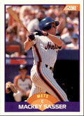 1989 Score Baseball Card Mackey Sasser New York Mets #303