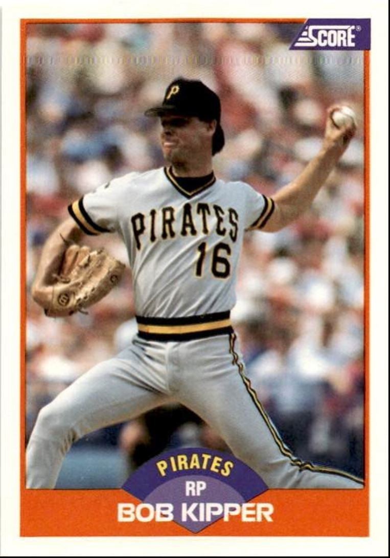 1989 Score Baseball Card Bob Kipper Pittsburgh Pirates #354