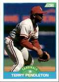 1989 Score Baseball Card Terry Pendleton A St. Louis Cardinals #137