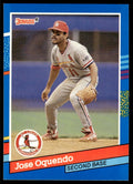 1991 Donruss Baseball Card Jose Oquendo St. Louis Cardinals #281