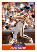 1989 Score Baseball Card Alan Ashby Houston Astros #366