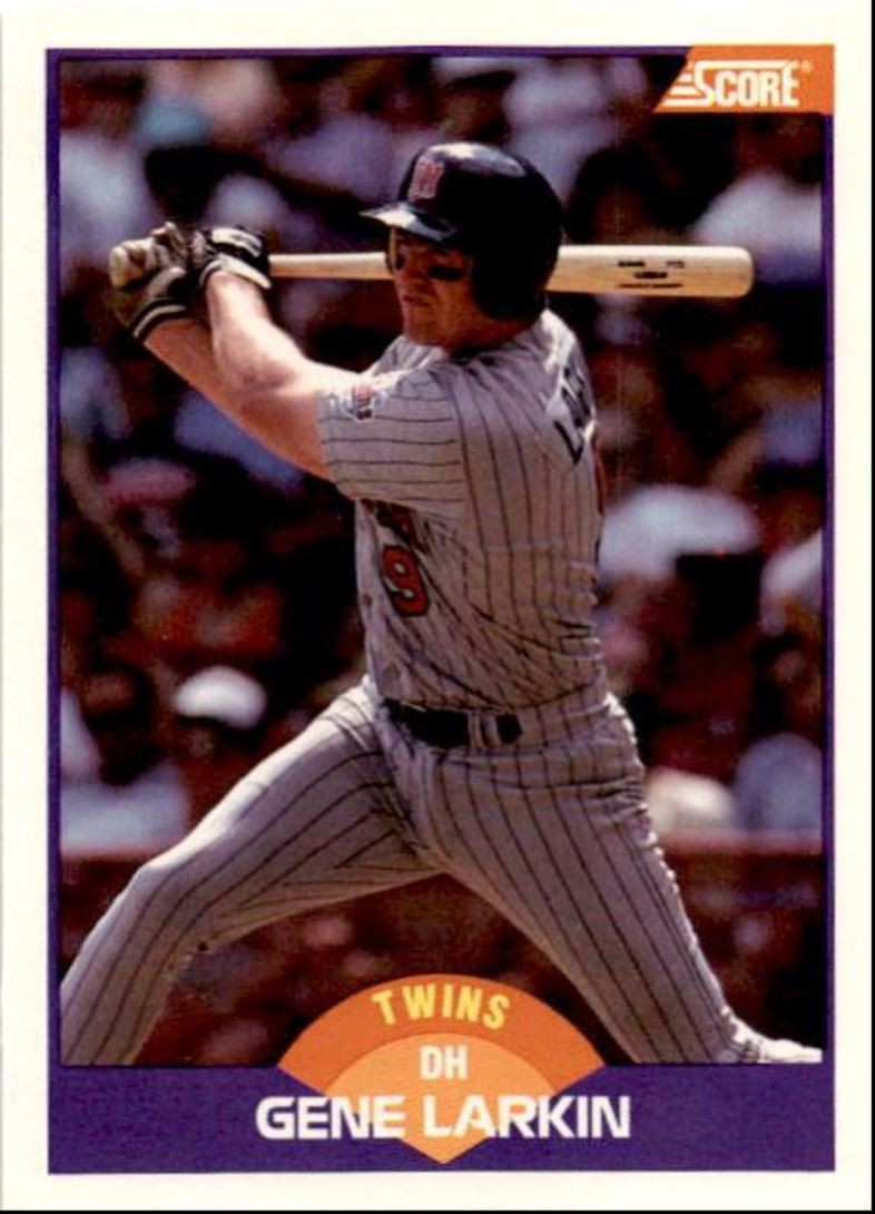 1989 Score Baseball Card Gene Larkin Minnesota Twins #280