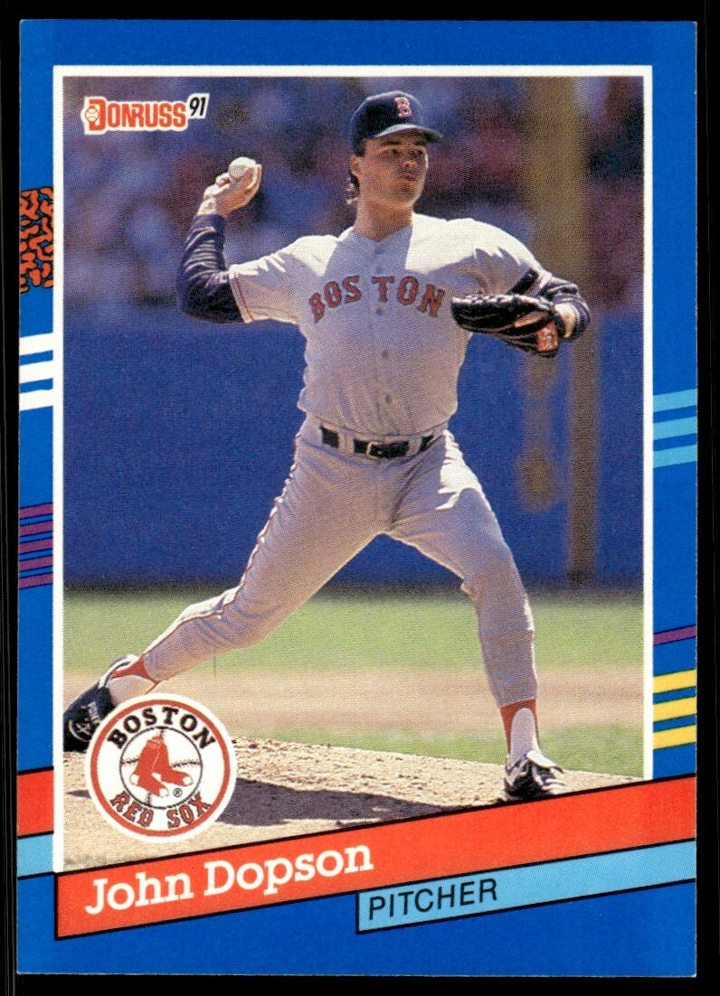 1991 Donruss Baseball Card John Dopson Boston Red Sox #193