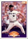 1989 Score Baseball Card Dave Smith C Houston Astros #245