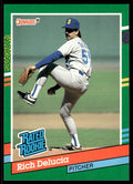 1991 Donruss Baseball Card Rich DeLucia Rookie Seattle Mariners #426