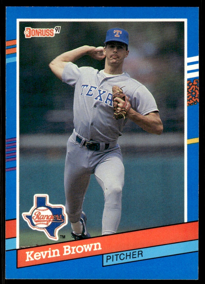 1991 Donruss Baseball Card Kevin Brown Texas Rangers #314