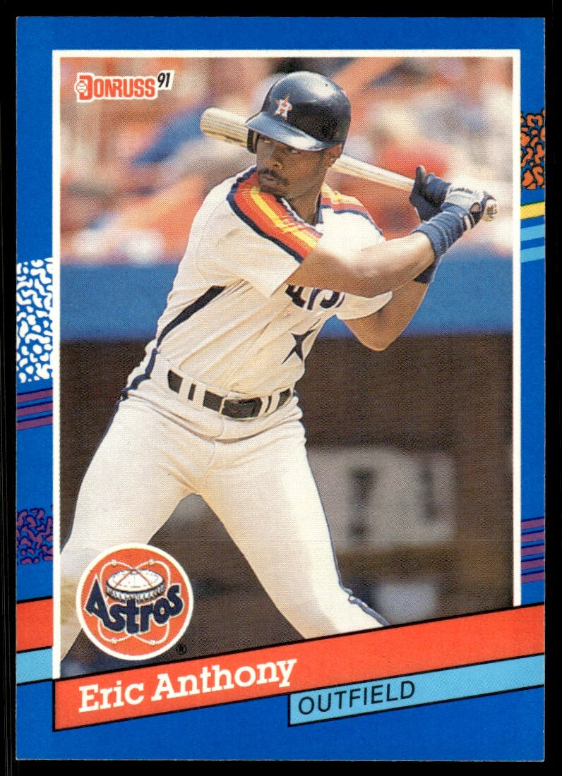1991 Donruss Baseball Card Eric Anthony Houston Astros #333