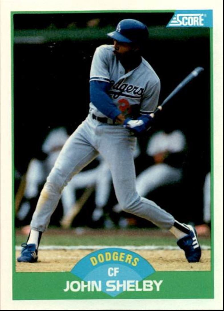 1989 Score Baseball Card John Shelby Los Angeles Dodgers #103