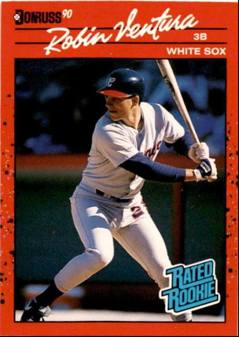 1990 Donruss Baseball Card Robin Ventura Chicago White Sox #28