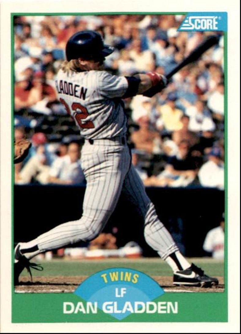 1989 Score Baseball Card Dan Gladden Minnesota Twins #62