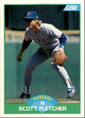 1989 Score Baseball Card Scott Fletcher Texas Rangers #78