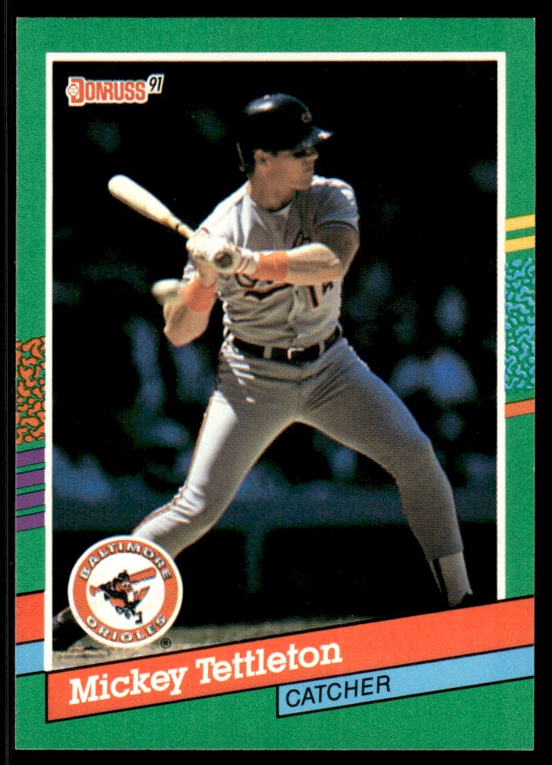 1991 Donruss Baseball Card Mickey Tettleton Baltimore Orioles #597