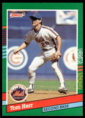 1991 Donruss Baseball Card Tom Herr New York Mets #610