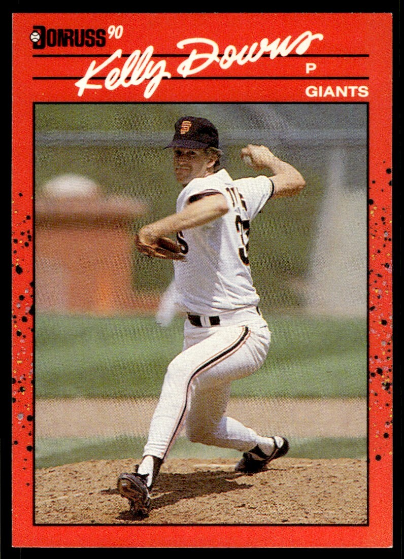 1990 Donruss Baseball Card Kelly Downs San Francisco Giants #177
